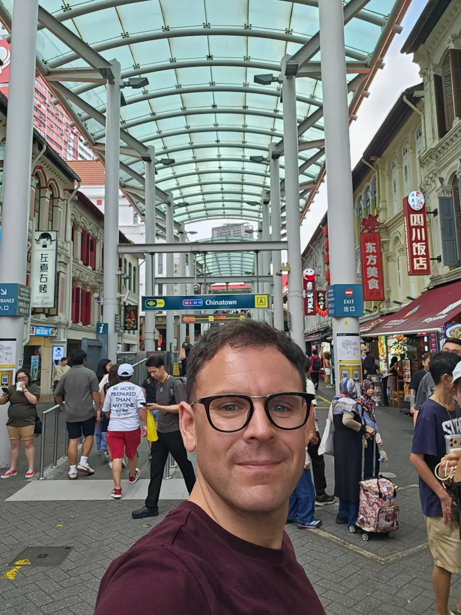 Moi dans le quartier chinois