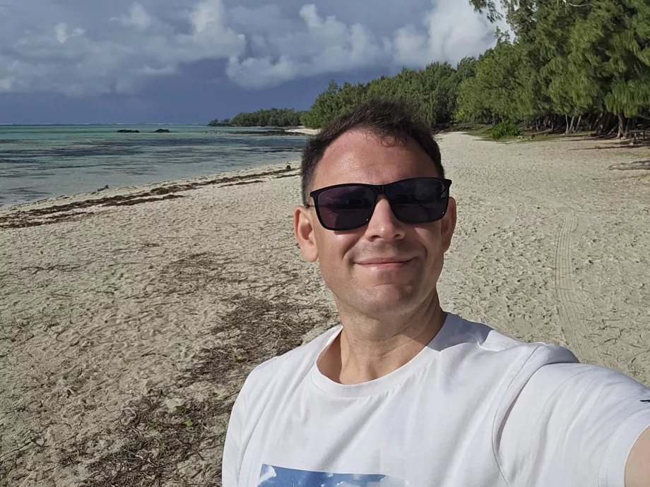 Moi sur l'île aux Cerfs