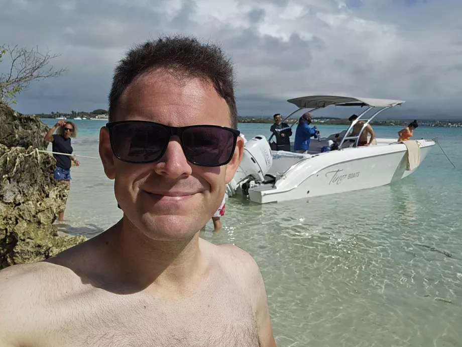 Moi sur l'Ile aux Aigrettes