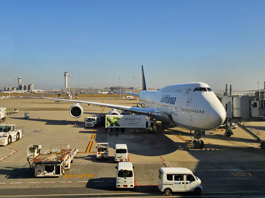 Boeing 747-8 à l'aéroport de Haneda