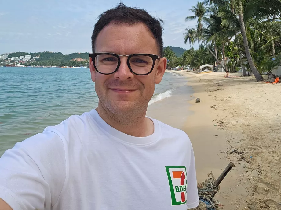 Moi sur la plage de Bangrak