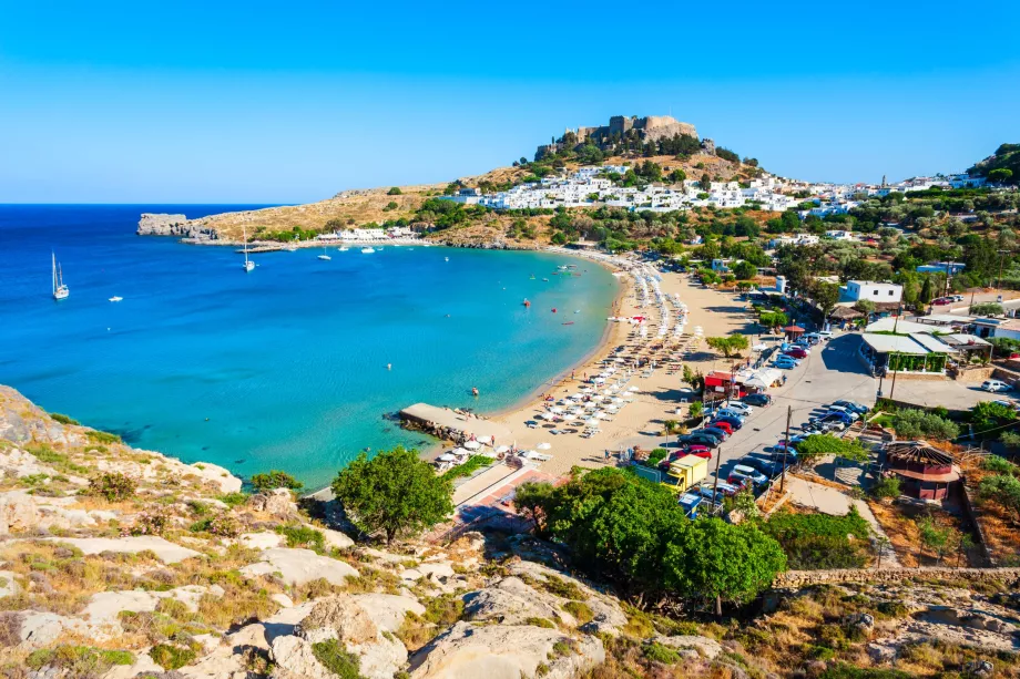 La plage de Lindos