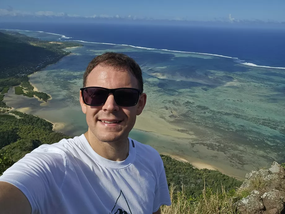 Moi au sommet du Morne