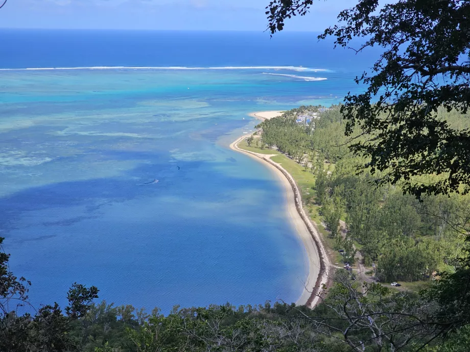 Vue de la lagune Le Morne Kite Lagoon