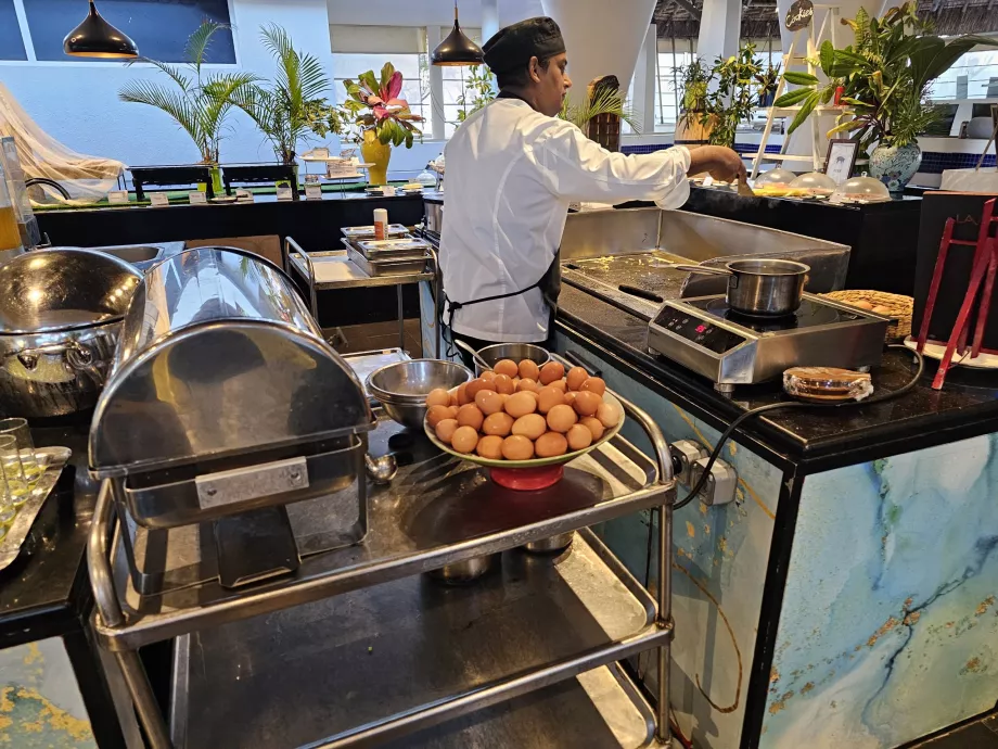 Barre d'œufs au petit-déjeuner