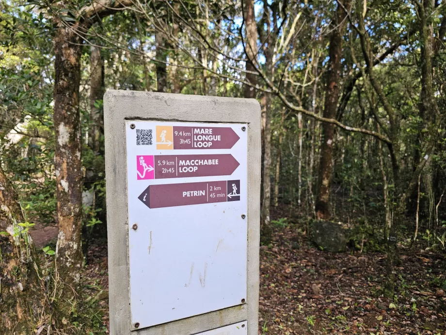 Signalisation dans le PN de la Rivière Noire