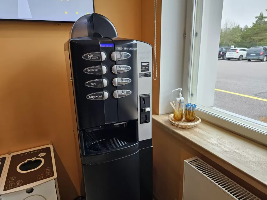 Machine à café, partie publique