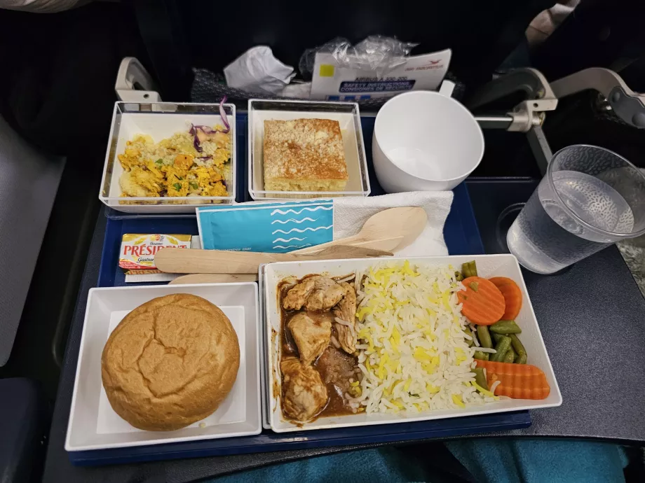 Dîner en classe économique
