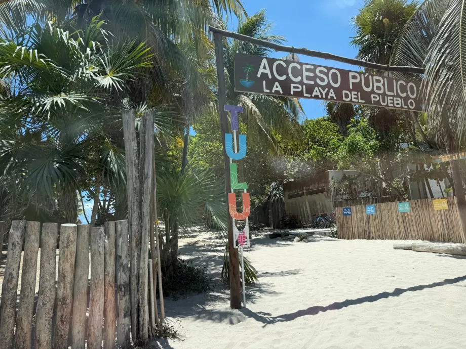 Accès public à la plage