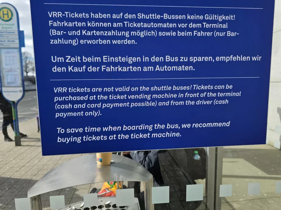 Informations sur les lignes spéciales des aéroports