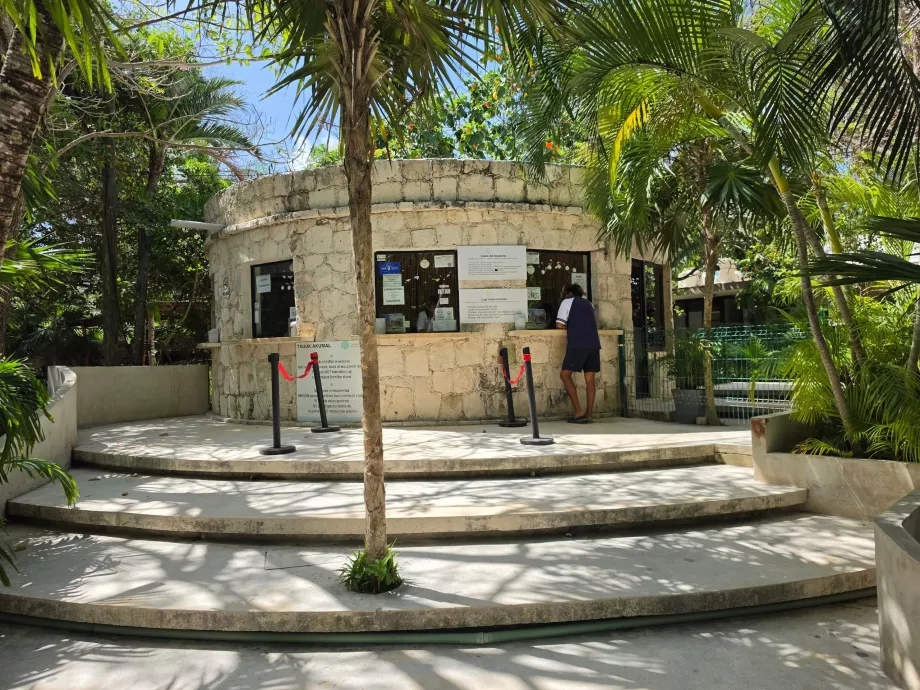 Billetterie pour la plage d'Akumal