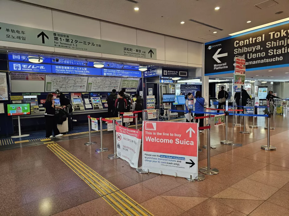 Billets pour le monorail de Tokyo