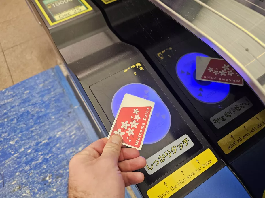 Utilisation de la carte Suica