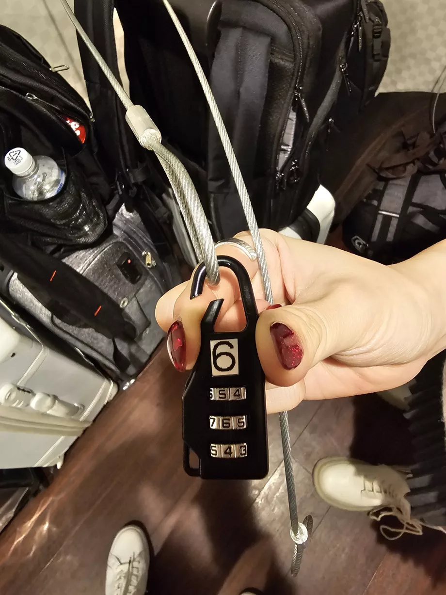 Serrure dans la salle des bagages