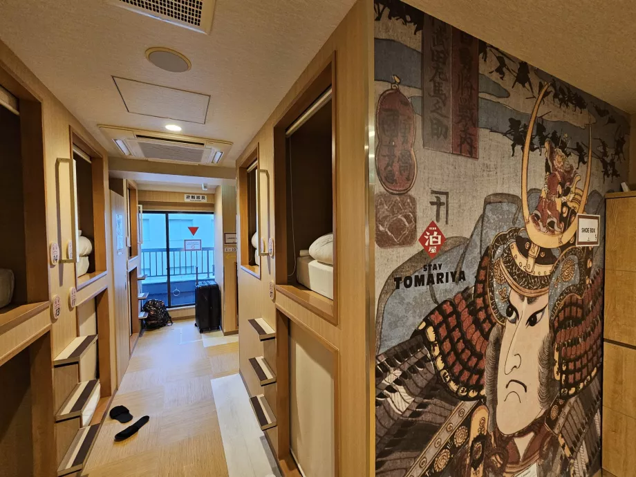 Espace commun et capsule au-dessus