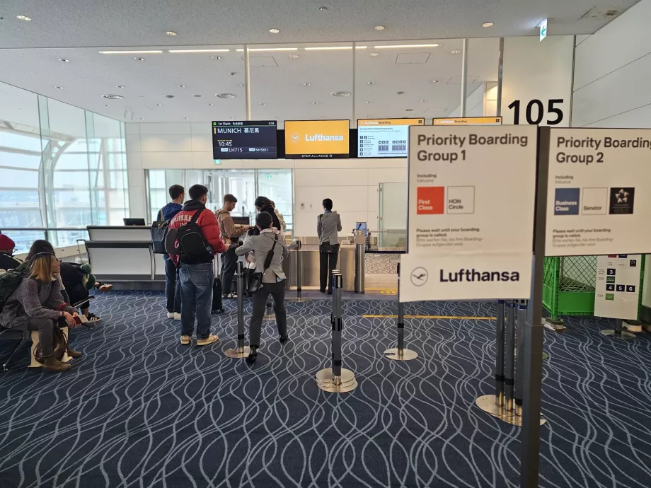 Embarquement sur le vol