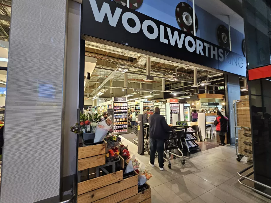 Supermarché Woolworths, zone publique