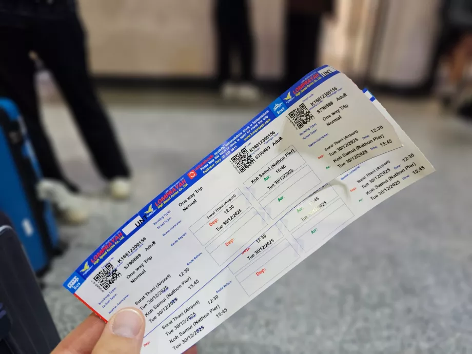 Billet de bateau pour Koh Samui