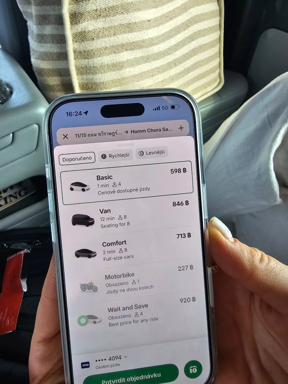 Prix des boulons depuis le quai jusqu'à Chaweng