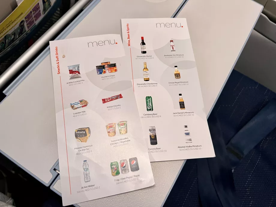 Offre de rafraîchissement en vol de Flydubai
