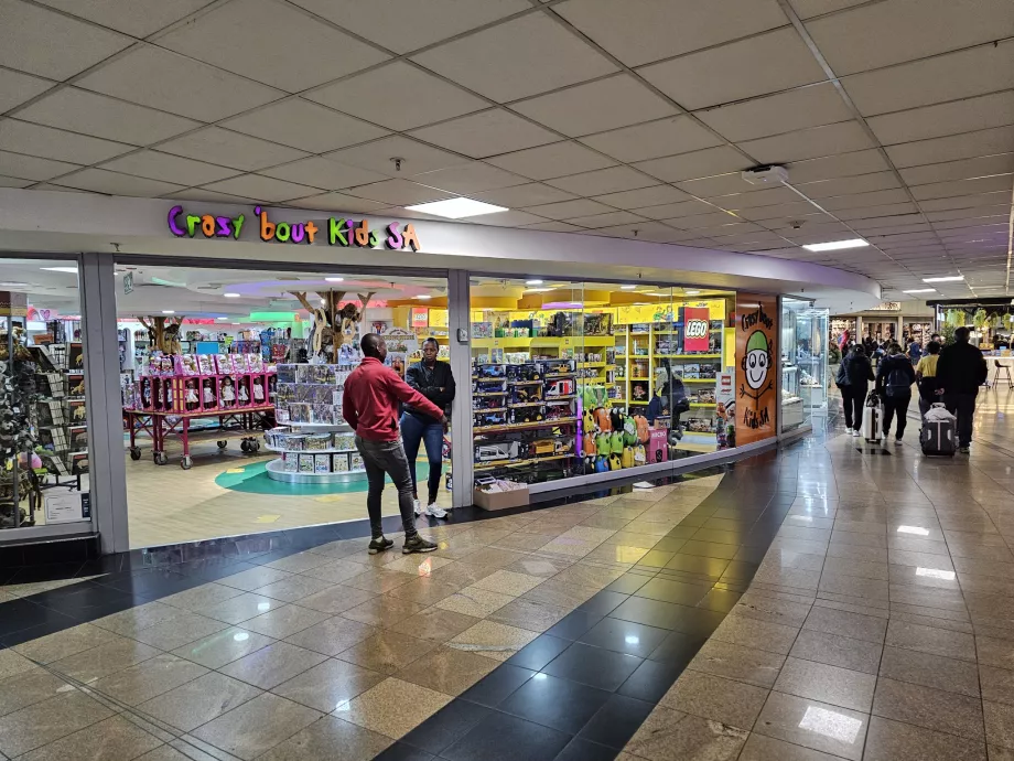Magasin de jouets, zone de transit