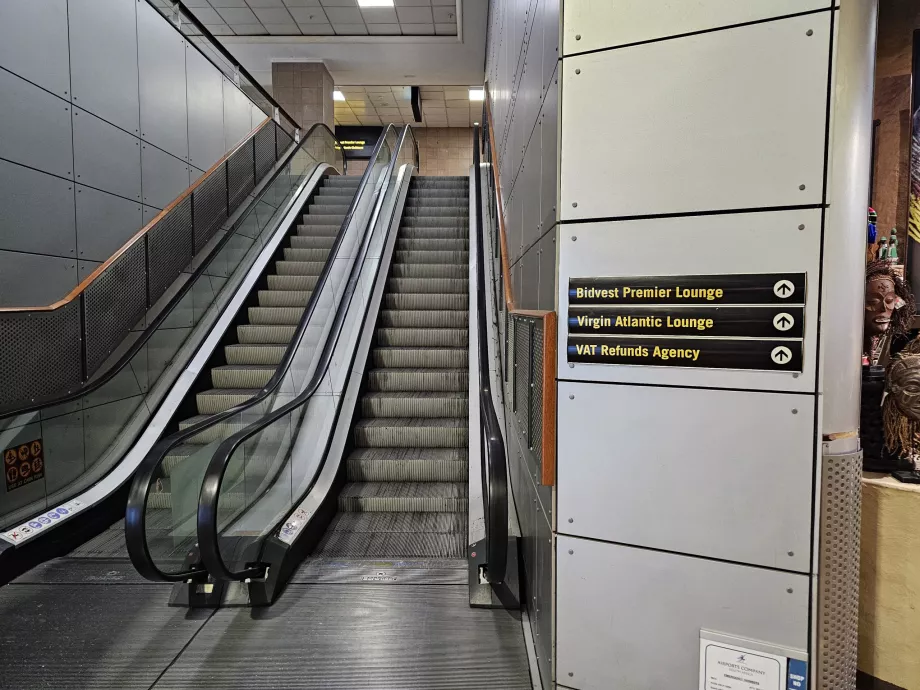Escaliers mécaniques pour le Bidvest Lounge
