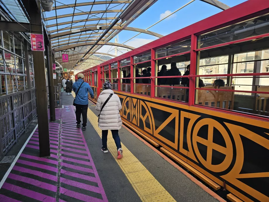 Embarquement dans le train