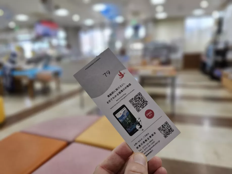 Billet pour le bateau