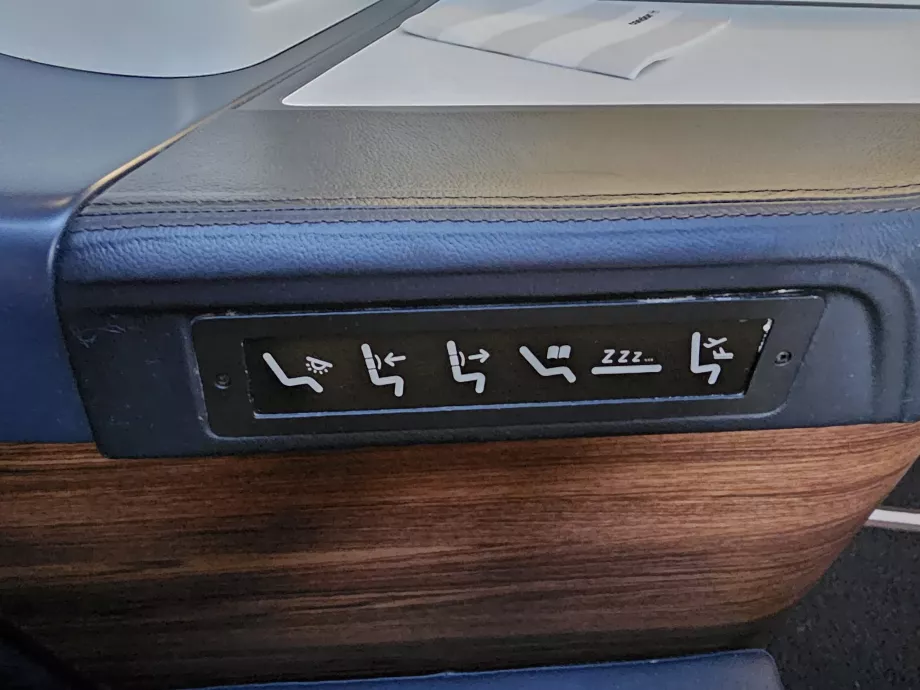 Panneau de commande du siège