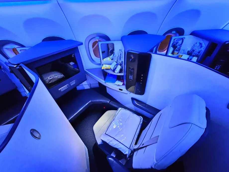 Canapé en classe affaires