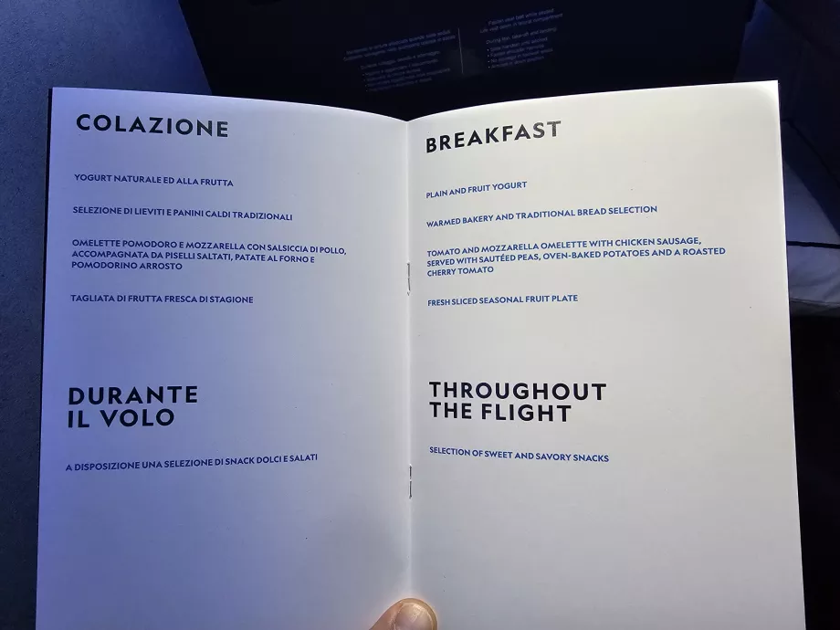 Menu - petit déjeuner