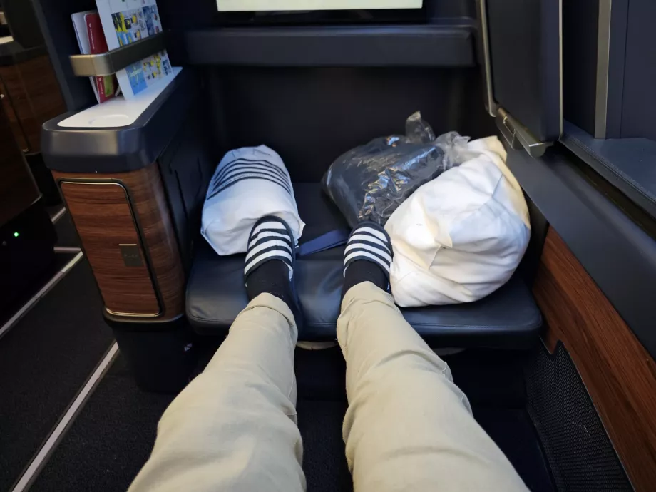 Espace pour les jambes en position assise