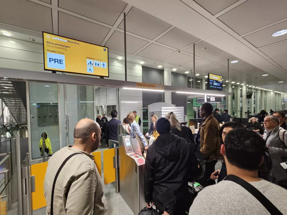 Embarquement sur le vol