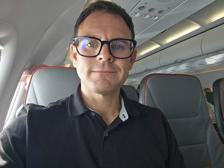 Moi en classe affaires européenne Condor
