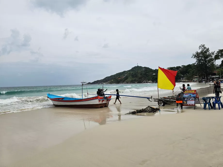 Plage de Haad Rin, bateau-taxi pour la plage de Haad Yuan