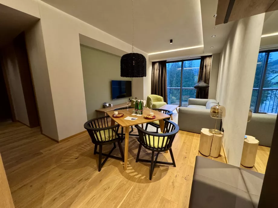 Salle de séjour dans l'appartement