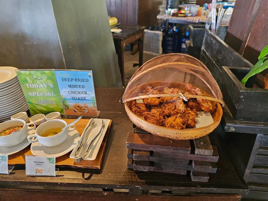 Petit déjeuner : poulet