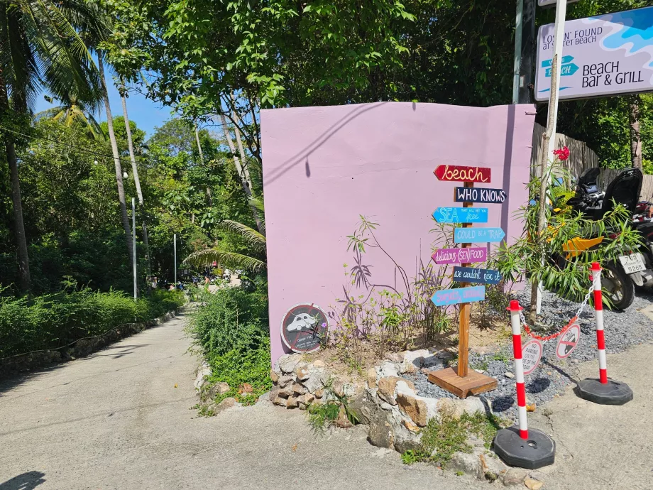 La route vers Secret Beach