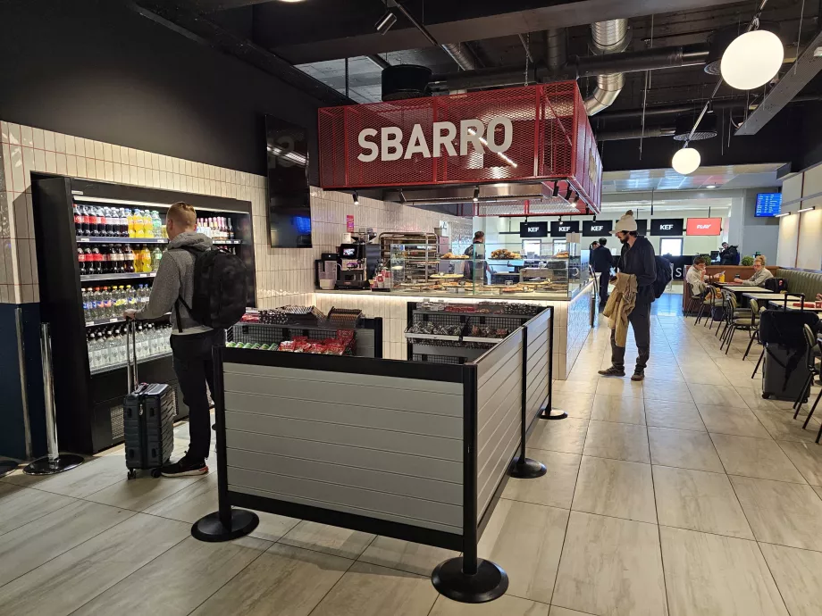 Restaurant Sbarro, partie non-schengen