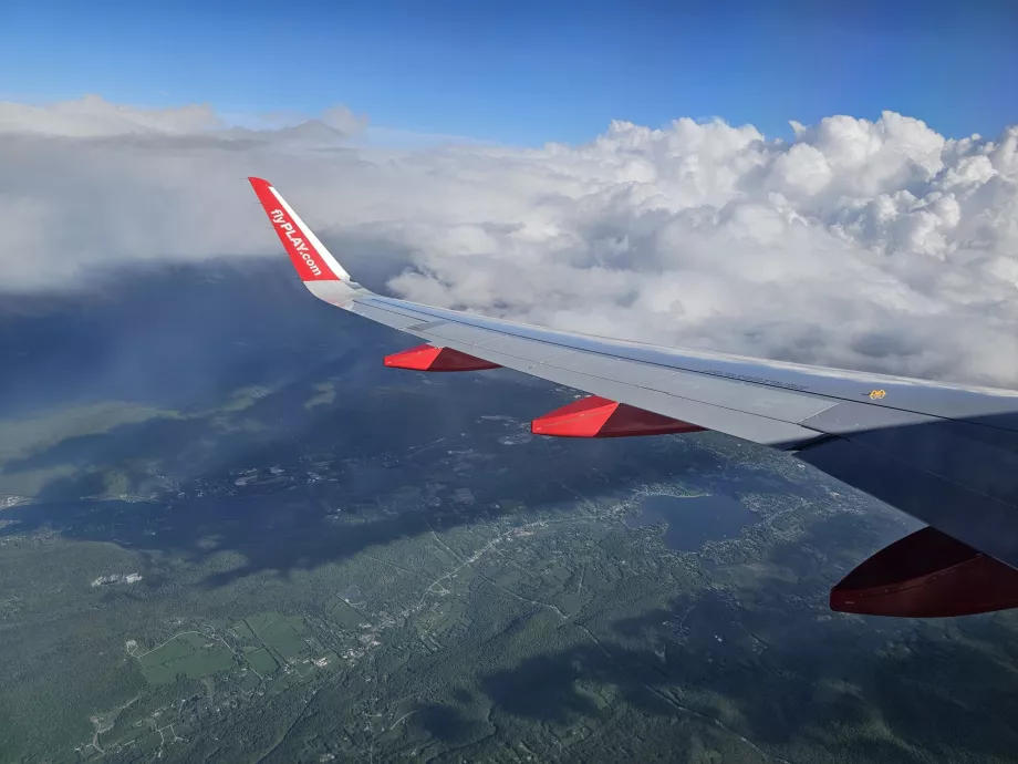 Vue d'approche de l'aéroport SWF