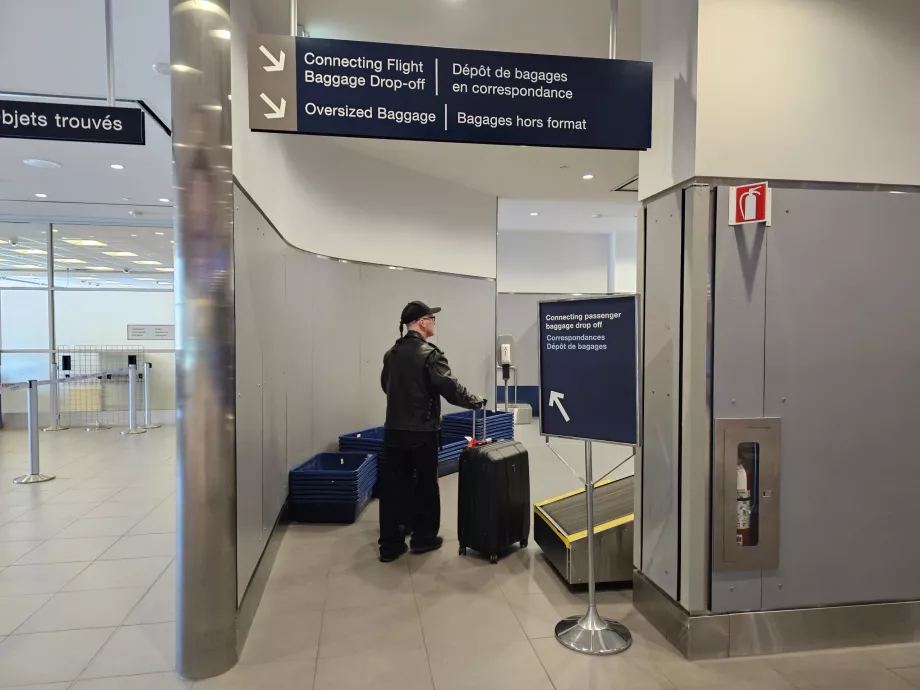 Transfert des bagages, nouvelle vérification de la partition