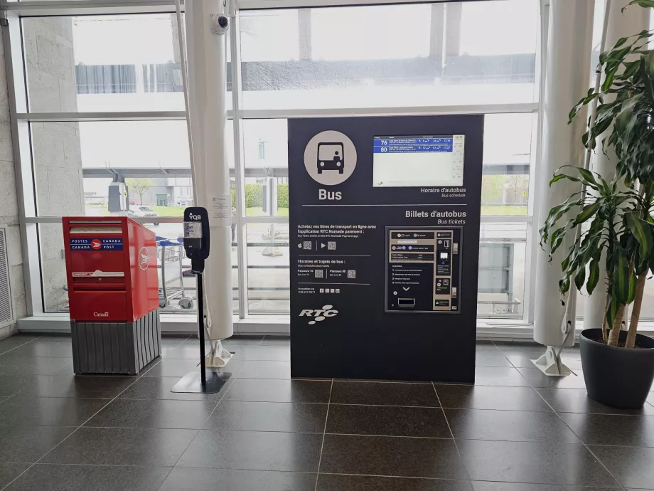 Distributeur automatique de tickets de bus