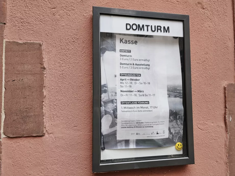 Prix d'entrée à la tour