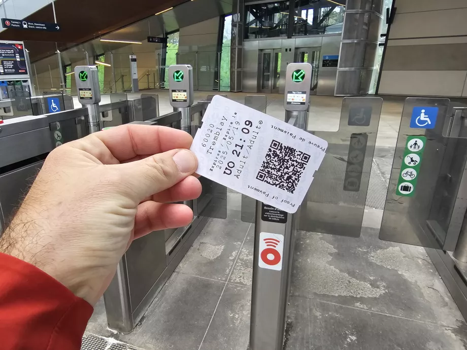 Billet pour les transports publics