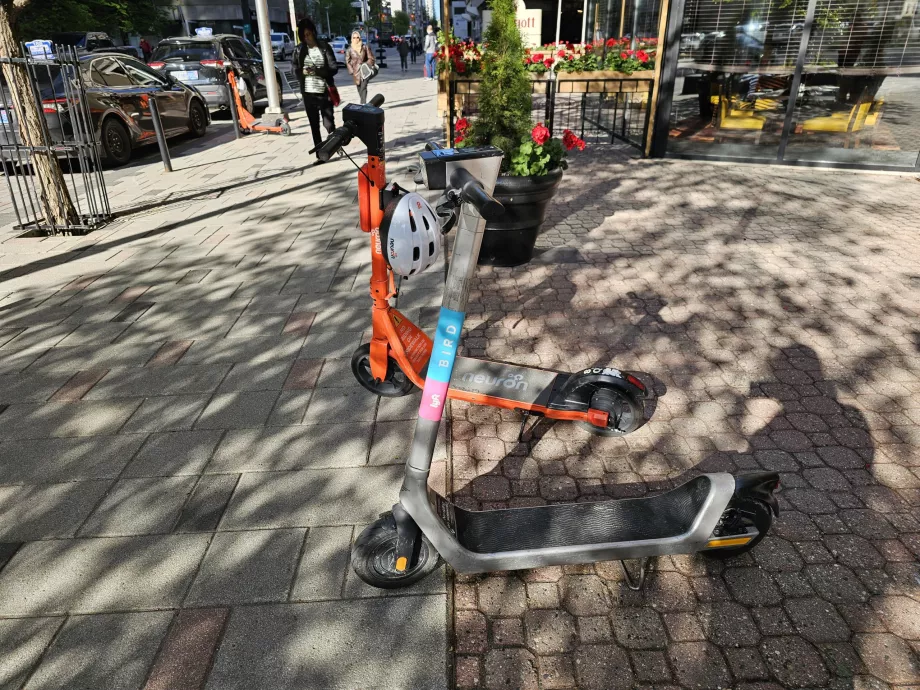 Scooters partagés