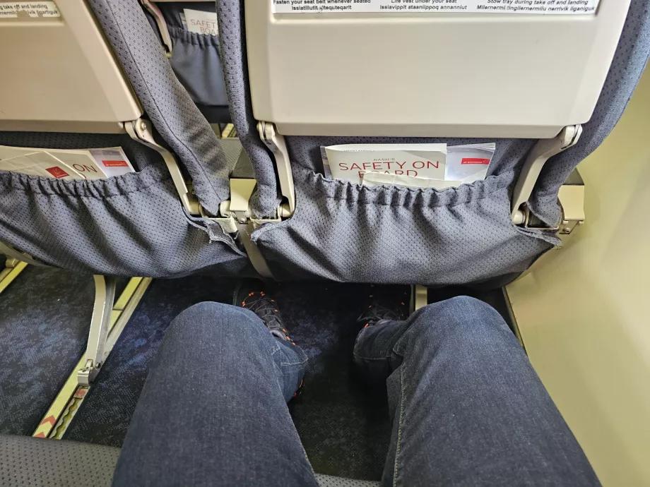 Espace pour les jambes dans le Dash 8-200