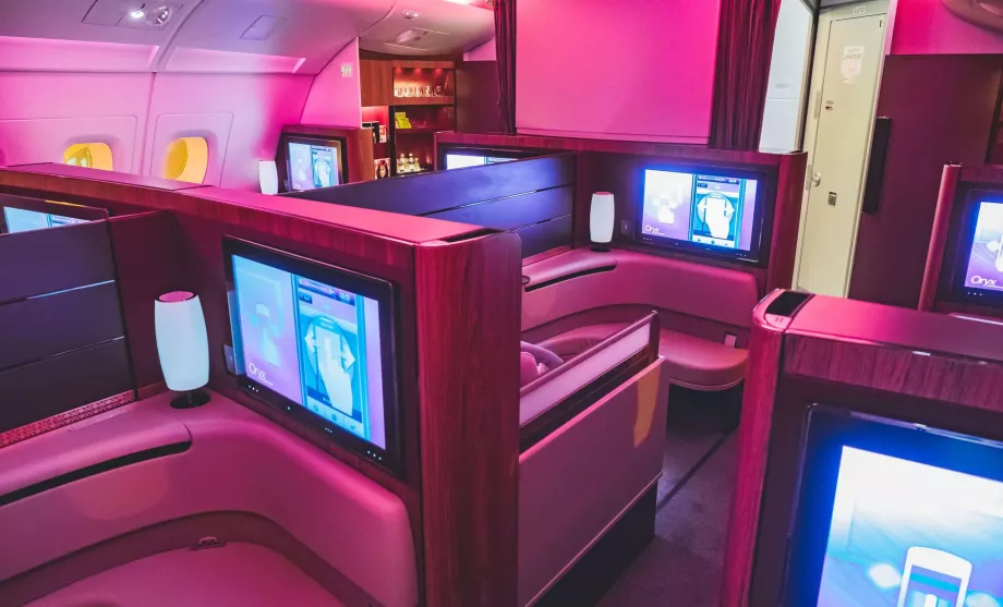 Première classe avec Qatar Airways