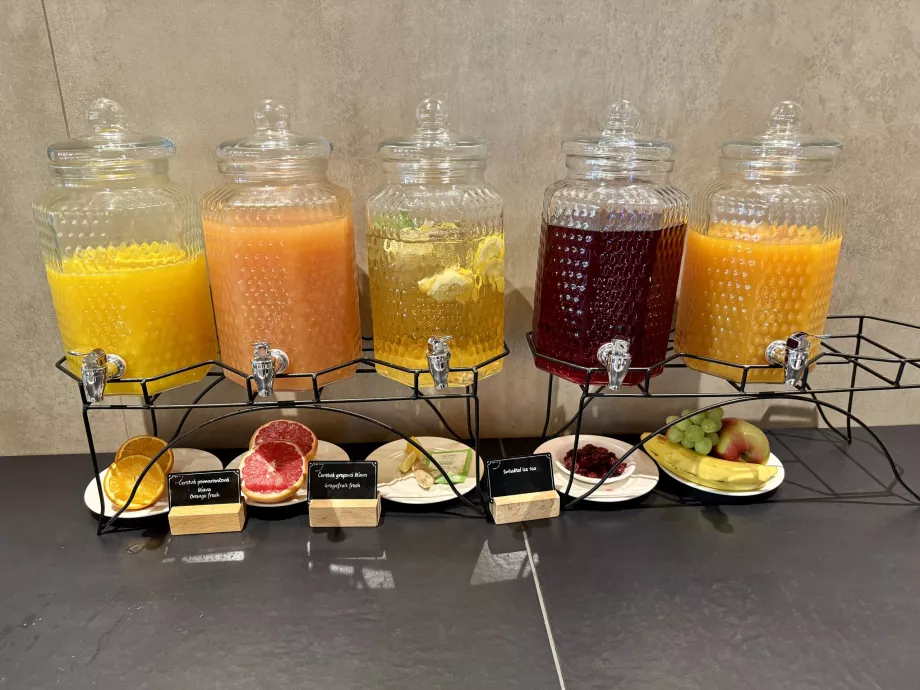Offre de jus de fruits frais