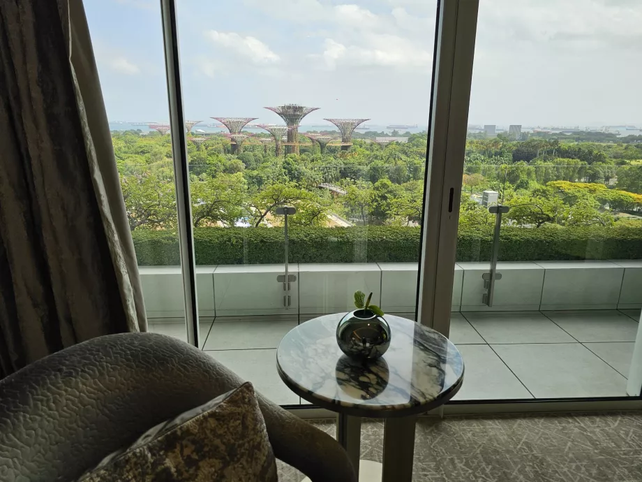 Notre chambre avec balcon et vue