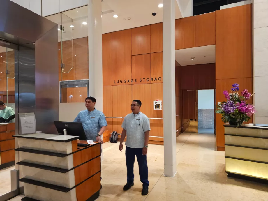 Consigne à bagages pour les clients